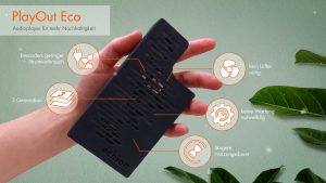 echion entwickelt Audioplayer "PlayOut Eco" für mehr Nachhaltigkeit
