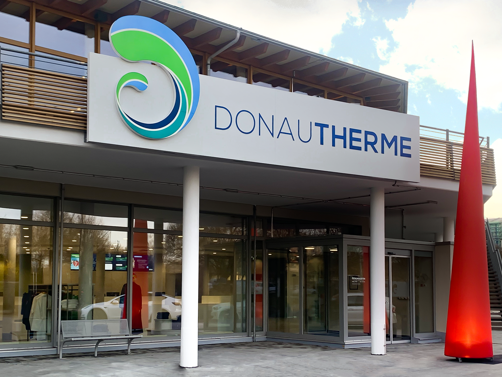 Digital Signage Ausstattung der Donautherme Ingolstadt